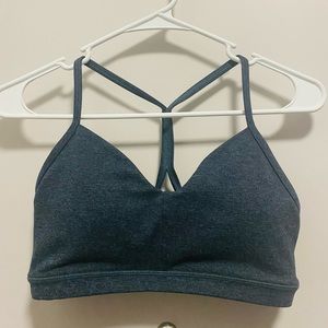 Heathered Blue Fleo Bra